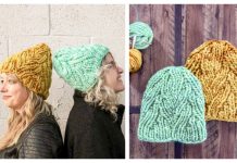 Chunky One Skein Neighborhood Holiday Hat Free Knitting Pattern