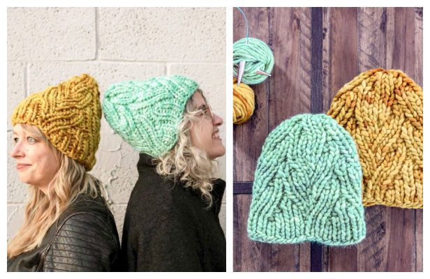 Chunky One Skein Neighborhood Holiday Hat Free Knitting Pattern