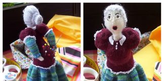 OUCH Pincushion Granny Knitting Pattern