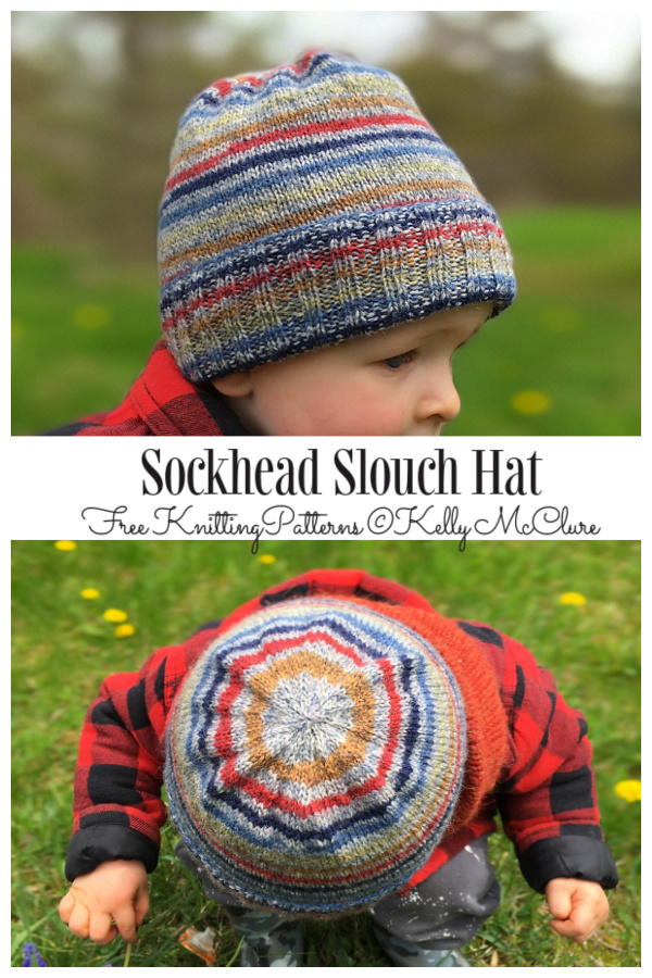 Knit Sockhead Slouch Hat Free Knitting Pattern