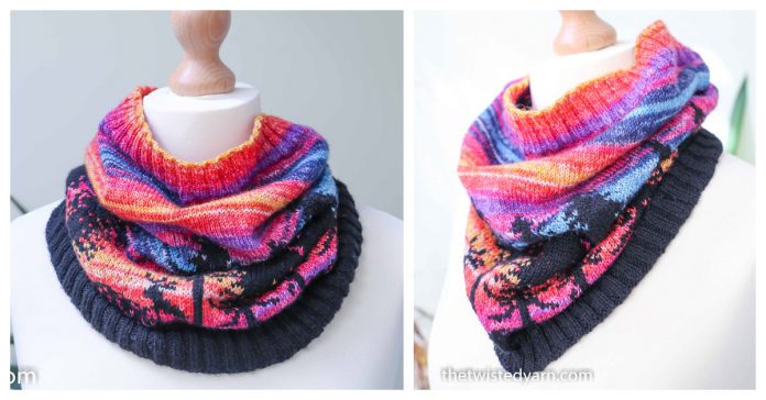 The Hiking Moose Cowl Free Knitting Pattern