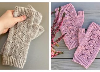 Cloudburst Fingerless Gloves Free Knitting Patterns