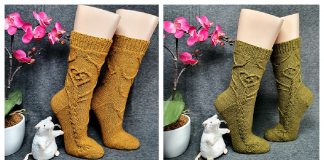 Knit Ebil Choices Cable Socks Free Knitting Pattern