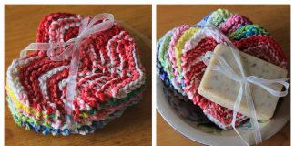 Heart Dishcloth Free Knitting Patterns