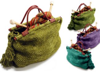 Knitting Tote Bag Free Knitting Pattern