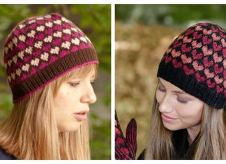 Knit Nordic Hearts Hat Free Knitting Patterns