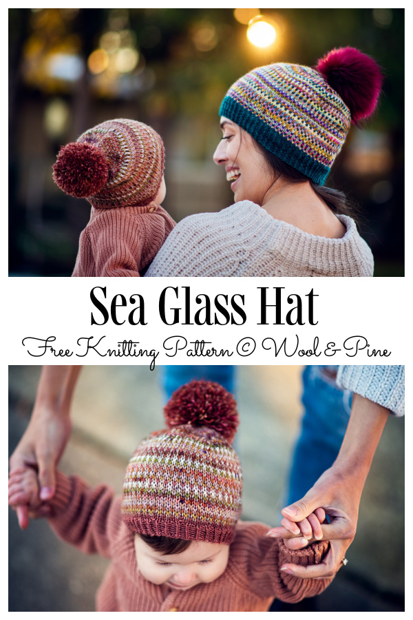 Sea Glass Hat Free Knitting Pattern