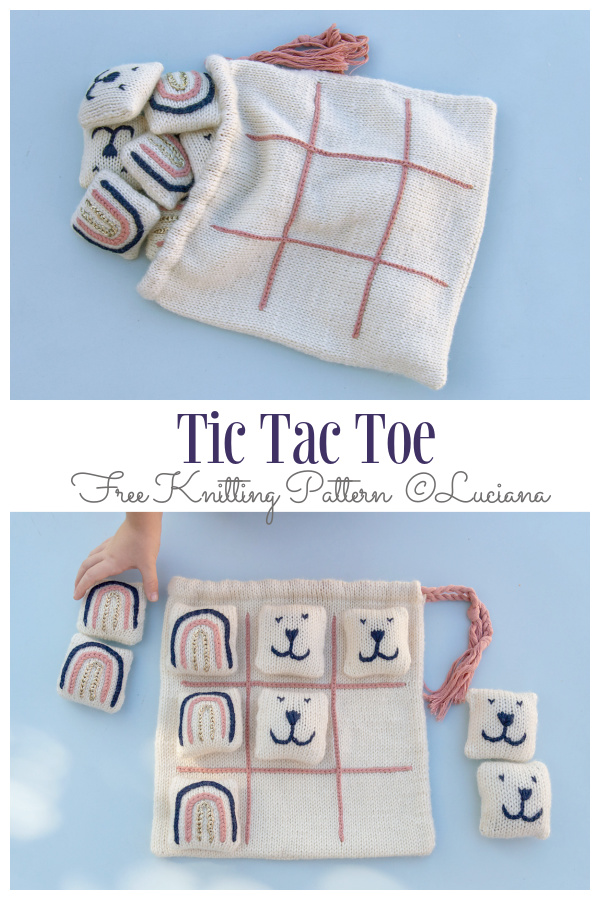Knit Tic Tac Toe Free Knitting Pattern