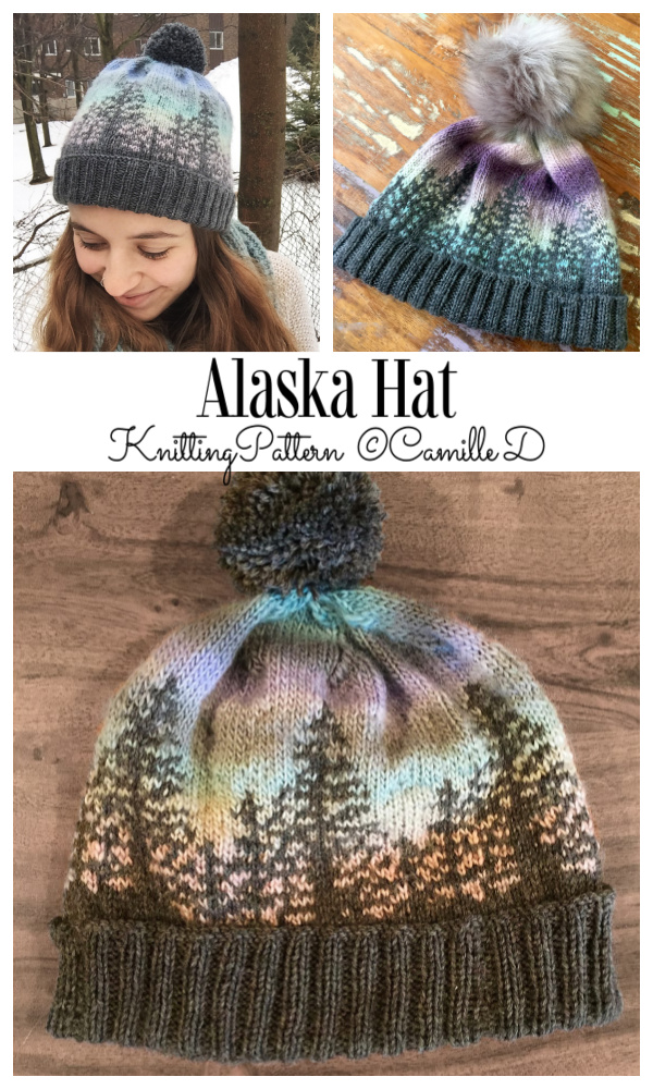 Knit Fair Isle Alaska Hat Knitting Patterns