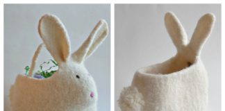 Bunny Easter Basket Knitting Patterns