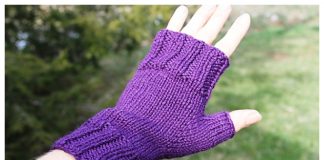 Easy Fingerless Mitts Free Knitting Pattern(All Sizes)