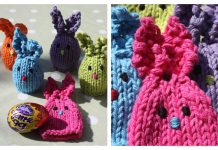Huggie Bunnies Egg Cozy Free Knitting Pattern