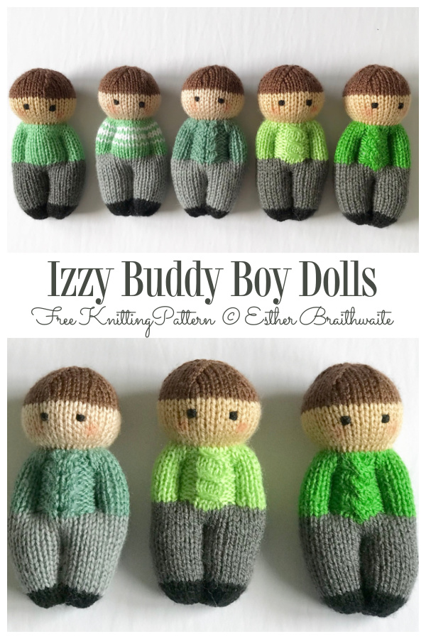 Izzy Buddy Boy Dolls Free Knitting Pattern