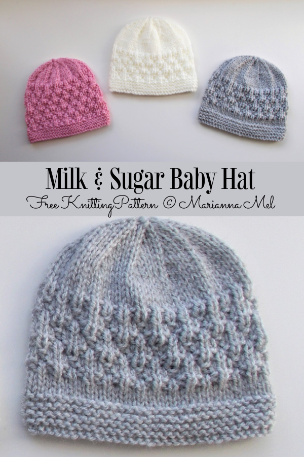 Milk & Sugar Baby Hat Free Knitting Pattern