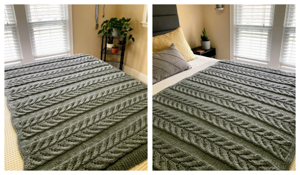 Knit Pemberley Blanket Free Knitting Pattern
