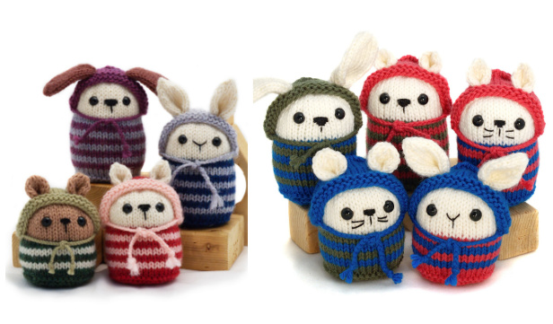 Pookies Animal Bean Bag Knitting Pattern