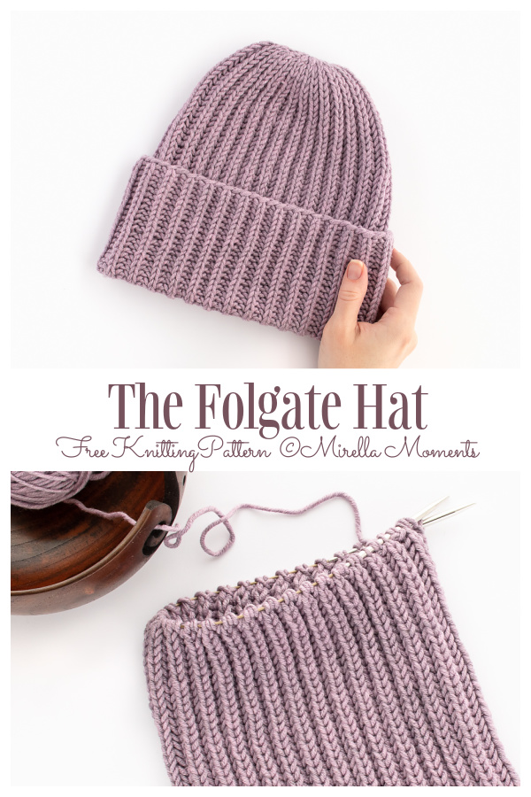 Knit Ribbed Folgate Hat Free Knitting Pattern