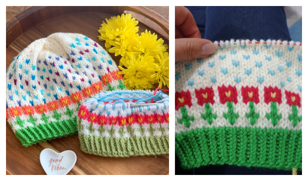 April Showers Beanie Knitting Pattern FREE by 3/31/2022