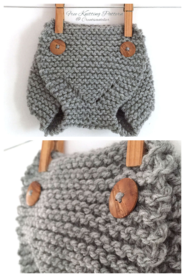 Garter Stitch Diaper Cover Free Knitting Patterns