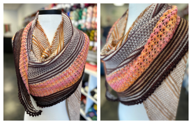 Coralie Springs Lace Shawl FREE knitting pattern by 4/30/2022