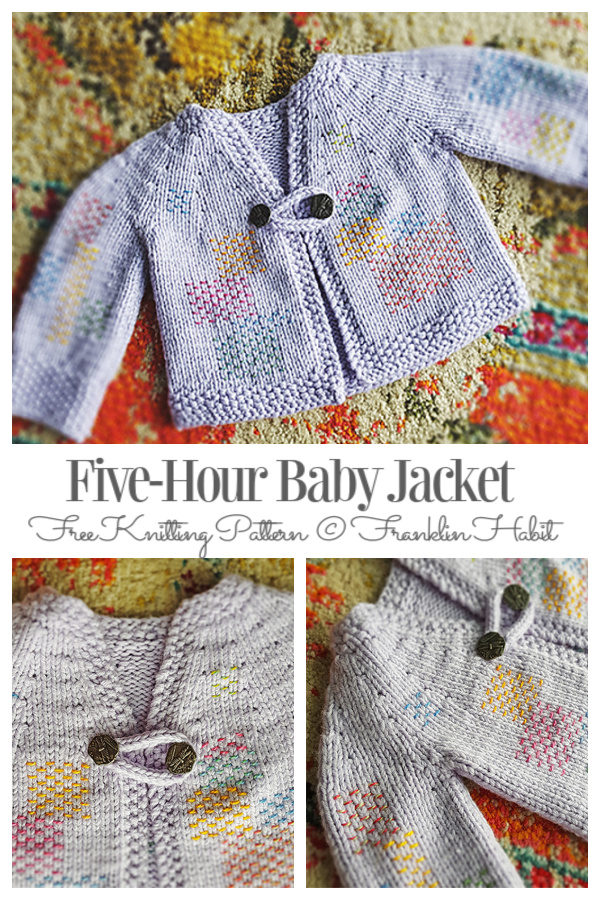 Five-Hour Baby Jacket Free Knitting Pattern