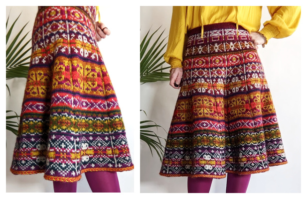 Knit Folly Fairisle Skirt Free Knitting Pattern