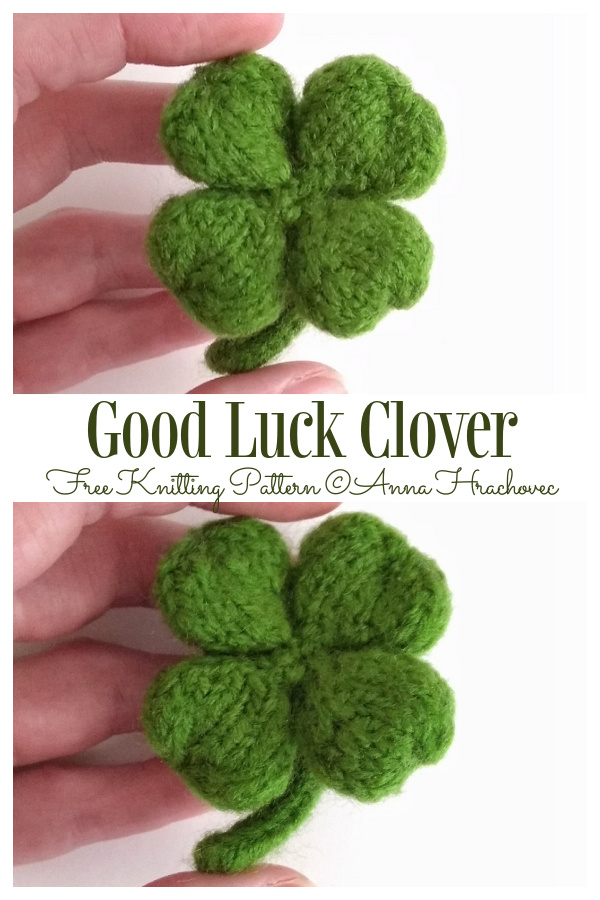 Knit Good Luck Clover Free Knitting Patterns