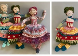 Scrappy Yarn Dancing Doll Free Knitting Pattern