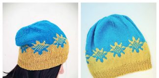 Knit Sunflower Hat Free Knitting Pattern