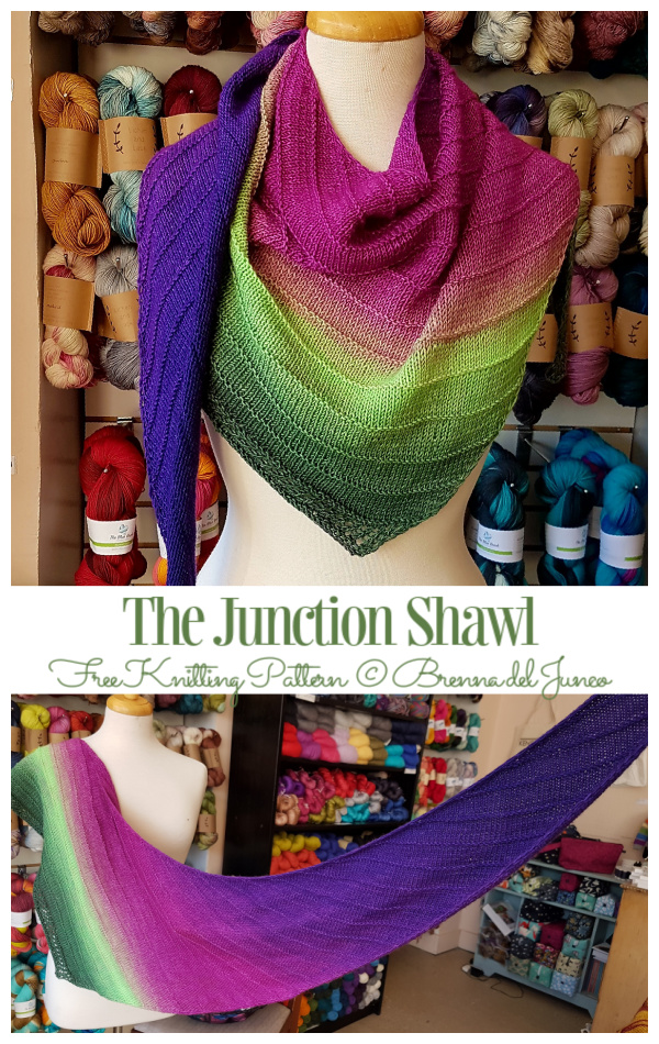 The Junction Shawl Free Knitting Pattern