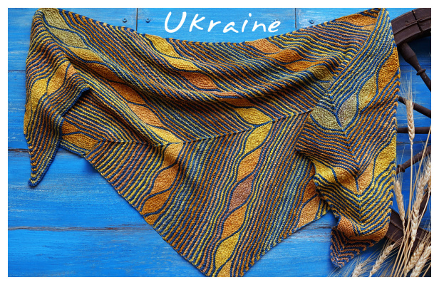 Ukraine Snood Shawl Free Knitting Pattern