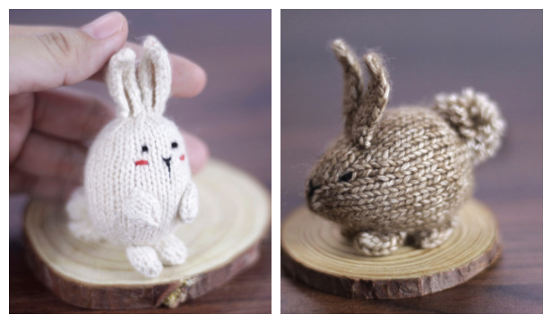 Bunny Keychain Free Knitting Patterns
