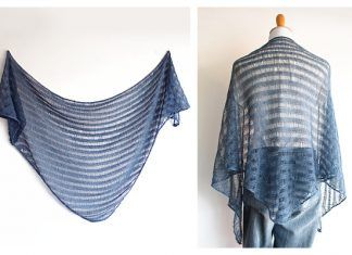 Clapo-Ktus Drop Stitch Shawl Free Knitting Pattern