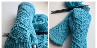 Fancy Fingerless Gloves Free Knitting Pattern