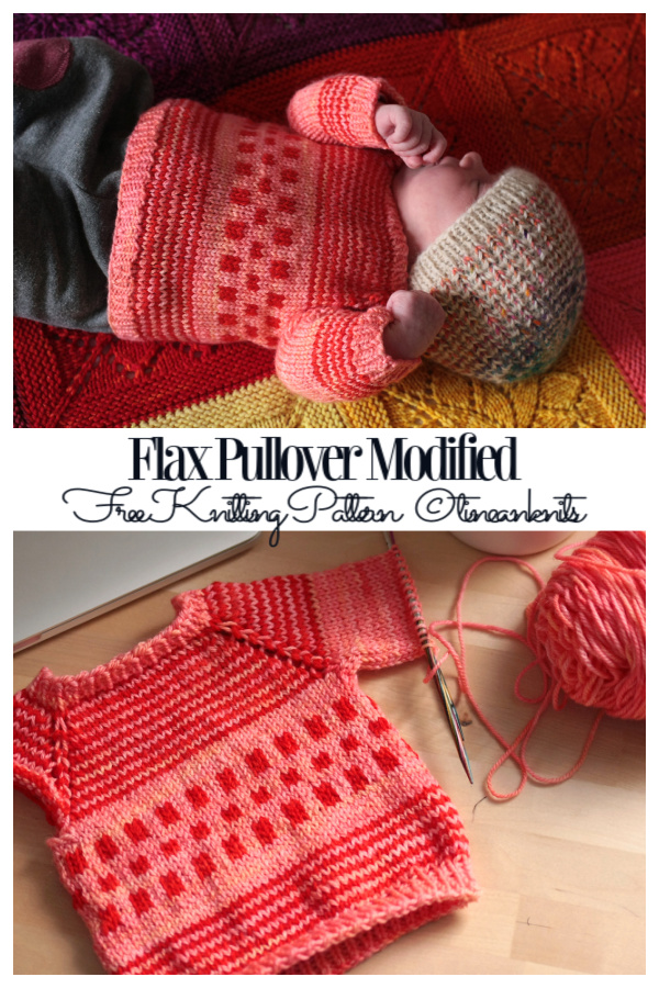 Modified Flax Pullover Sweater Free Knitting Patterns