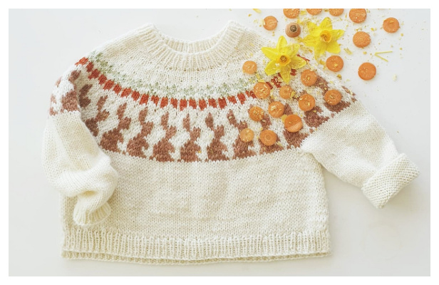 Bunny Matulda Sweater Free Knitting Pattern