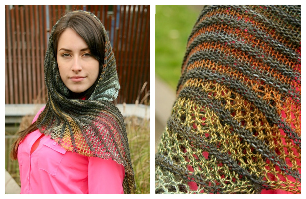 Nymphalidea Lace Shawl Free Knitting Pattern - Knitting Pattern