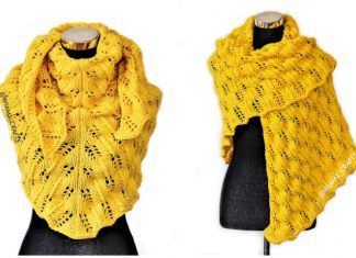 Knit Sunflower Swirls Shawl Free Knitting Pattern