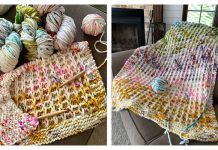 Waffle Stitch Throw Free Knitting Pattern