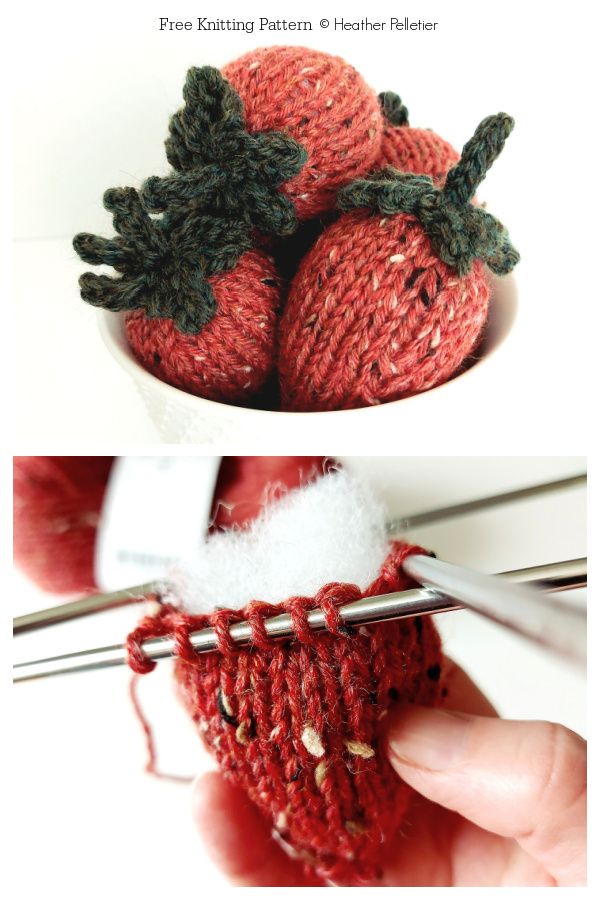 Amigurumi Tweed Strawberry Strawberry Free Knitting Patterns