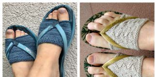 Flip-Flop Toeless Socks Free Knitting Patterns
