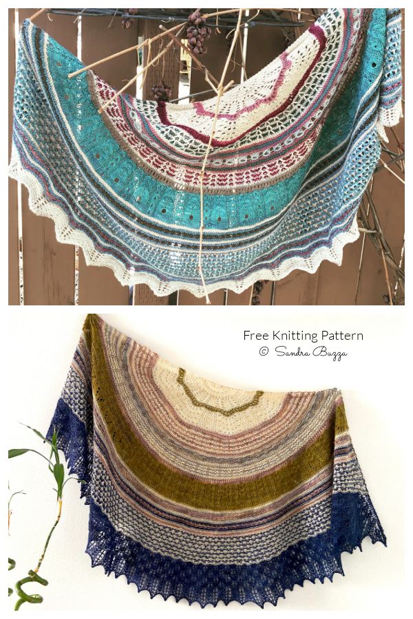 Gimli Beach Shawl Free Knitting Pattern