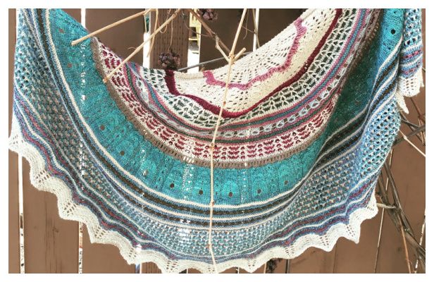 Gimli Beach Shawl Free Knitting Pattern
