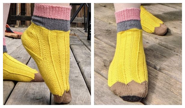 Pencil Socks Free Knitting Pattern - Knitting Pattern
