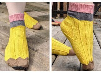 Pencil Socks Free Knitting Pattern