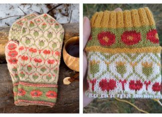 Poppy Mittens & Socks Free Knitting Patterns