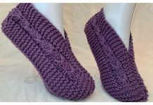 Easy Bow Slippers Free Knitting Pattern