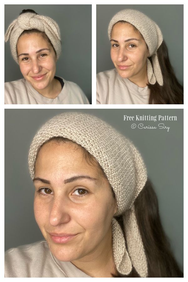 Anna Knit Kerchief Free Knitting Patterns