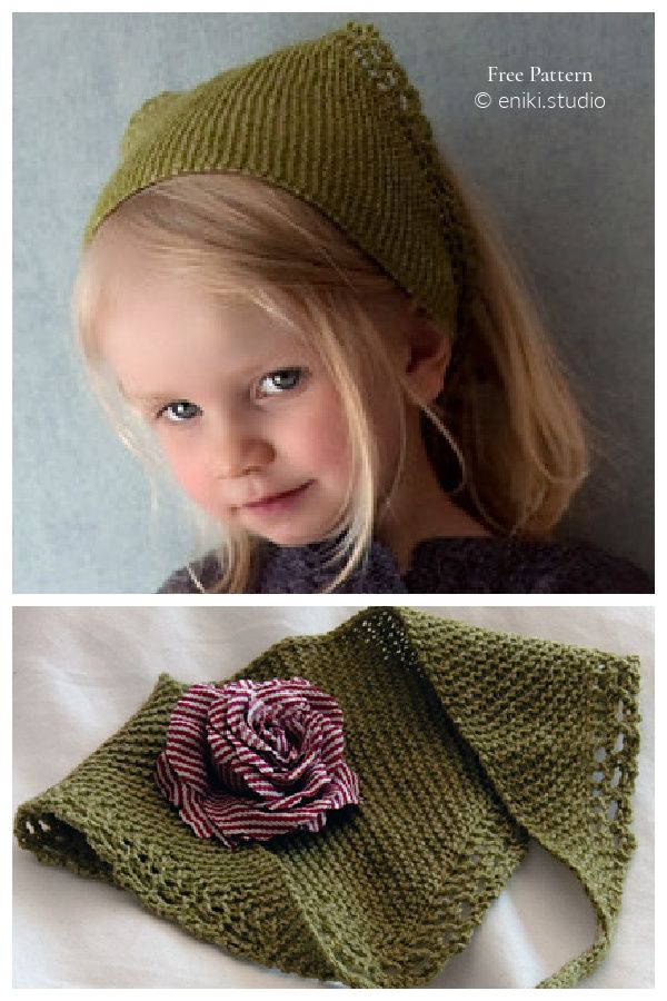 Olivia Head Kerchief Free Knitting Patterns  