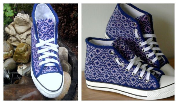 How to Knit Sneakers Free Knitting Pattern